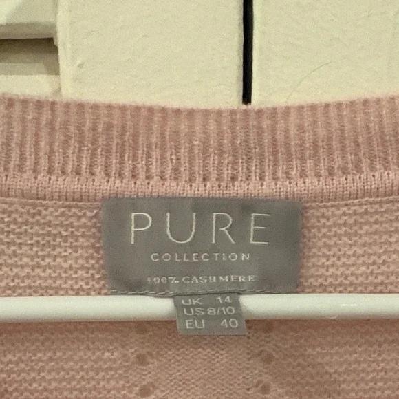 Pure Pink Women's Cashmere Sweater - Picture 2 of 13